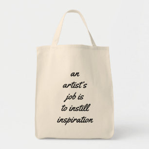 An Artist's Job Grocery Tote Bag