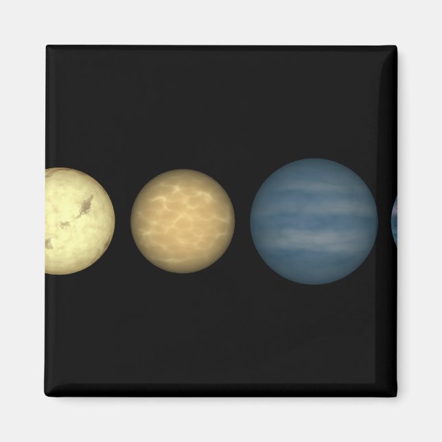 An artist's rendition comparing brown dwarfs 2 magnet (Front)