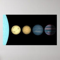 An artist's rendition comparing brown dwarfs 2