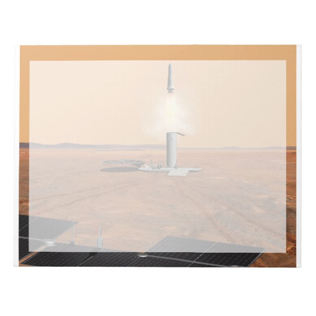 An Ascent Vehicle Leaving Mars. 2 Notepad (Front)