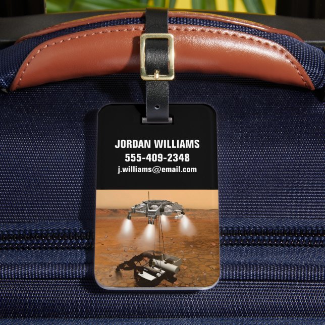 An Ascent Vehicle Leaving Mars. Luggage Tag (Front Insitu 2)