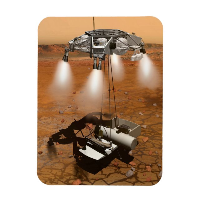 An Ascent Vehicle Leaving Mars. Magnet (Vertical)