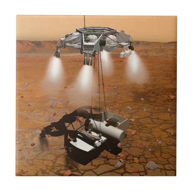 An Ascent Vehicle Leaving Mars. Tile (Front)