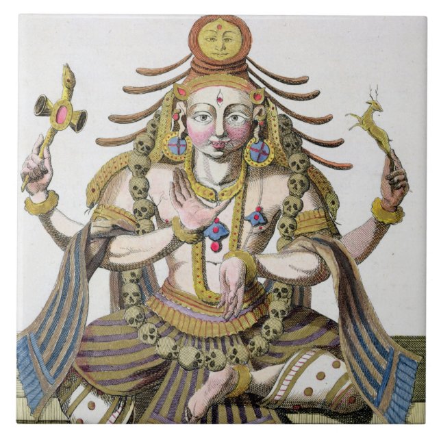 An aspect of Shiva, from 'Voyage aux Indes et a la Tile (Front)