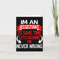 An assistant to save time, let's assume wrongAn as