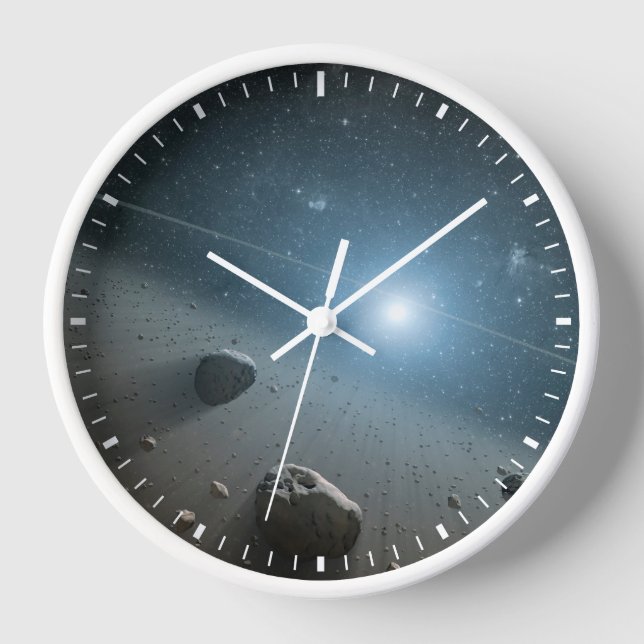 An Asteroid Belt Around The Bright Star Vega. Clock (Front)