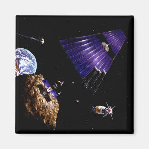 An asteroid mining mission magnet