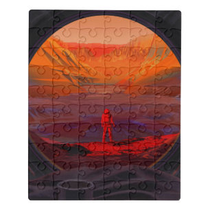 An Astronaut On Mars Jigsaw Puzzle