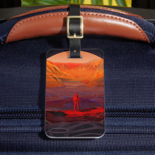 An Astronaut On Mars Luggage Tag