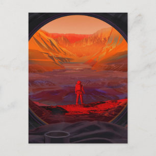 An Astronaut On Mars Postcard