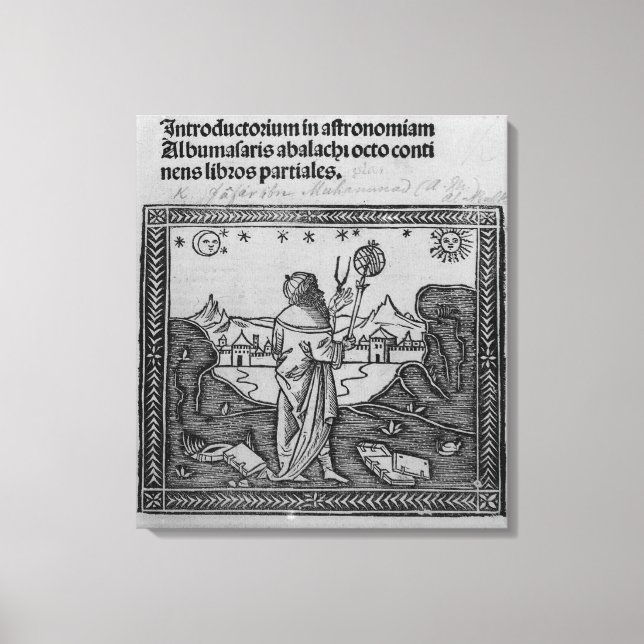 An Astronomer stargazing Canvas Print (Front)