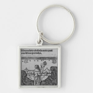 An Astronomer stargazing Key Ring
