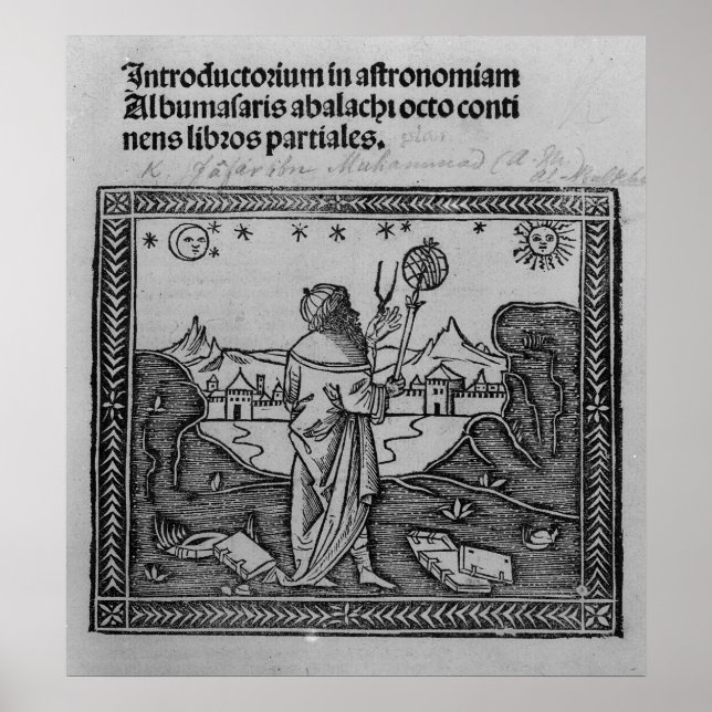 An Astronomer stargazing Poster (Front)