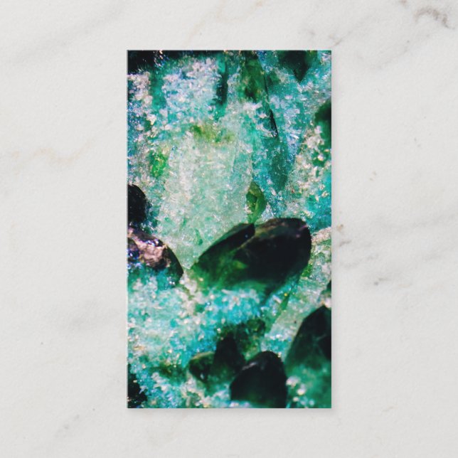 An Aura of Emeralds Enclosure Card (Front)