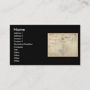 An Authentic 1690 Pirate Map Business Card