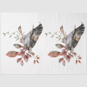 An Autumn Animal and Floral Series Design 34 Tissue Paper