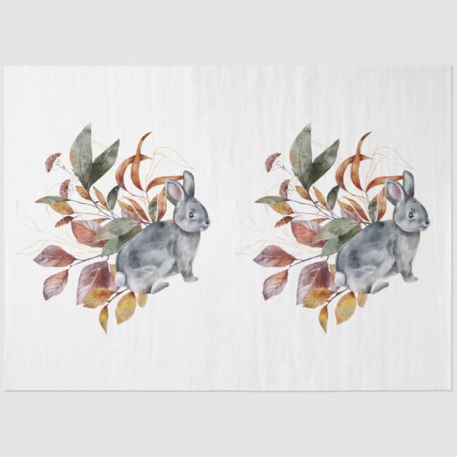 An Autumn Animal and Floral Series Design 47 Tissue Paper (Front)