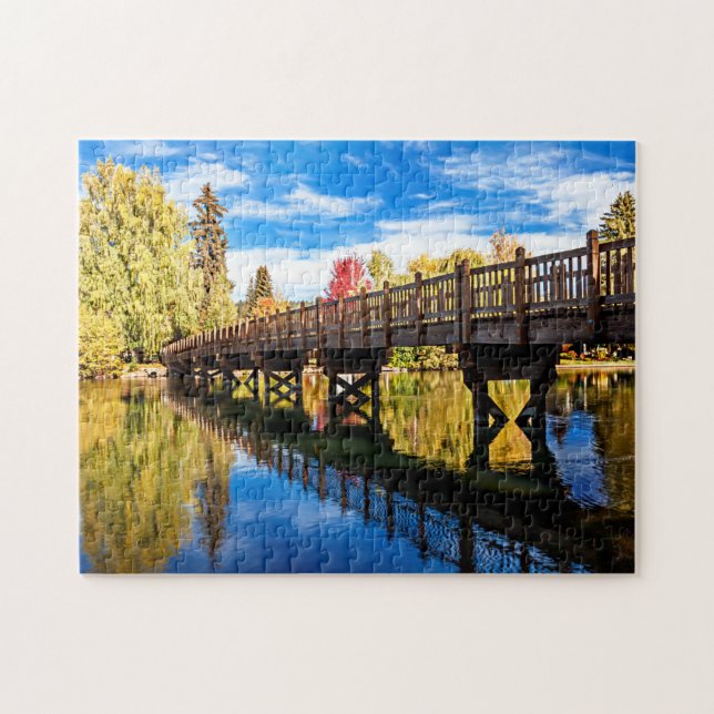 An autumn day at Drake Park in Bend, Oregon Puzzle (Horizontal)
