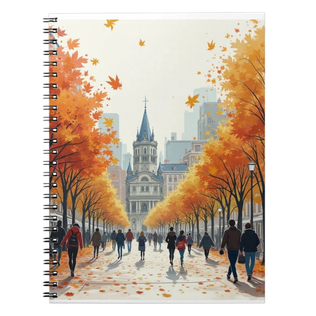 an autumn street notebook (Front)