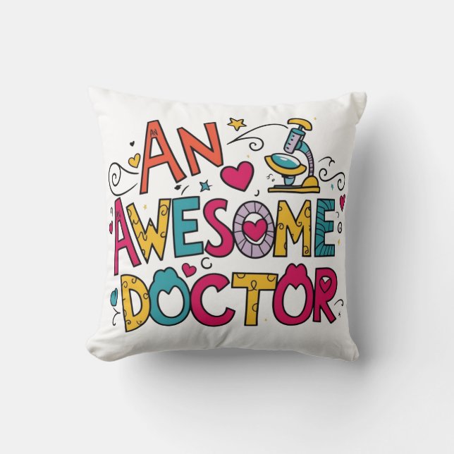 An awesome doctor  cushion (Front)