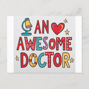 An awesome doctor. Thank you gift Postcard