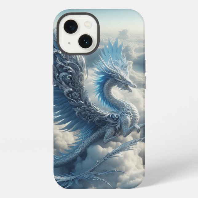 An Awesome  Dragon Surrounded by Clouds  iPhone Case (Back)