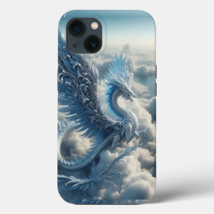 An Awesome Dragon Surrounded by Clouds iPhone 13 Case