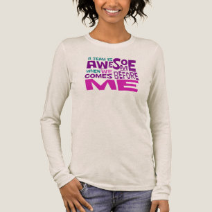 an awesome teams works together Tri-Blend shirt