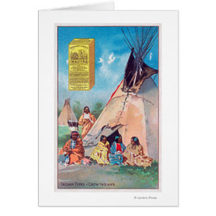 An Crow Indian Tepee, Maizena Product Ad