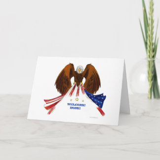 An Eagle Welcome Home Veteran Patriotic Card