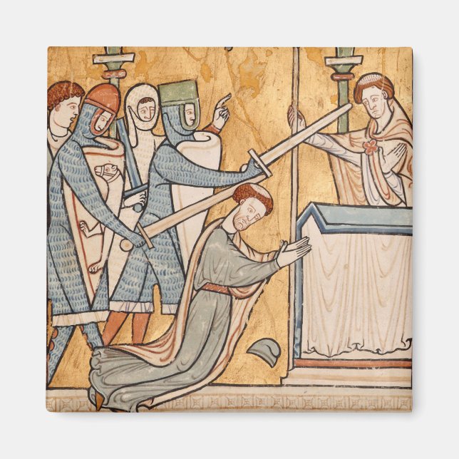 An Early Martyrdom of St. Thomas Becket in Art Magnet (Front)