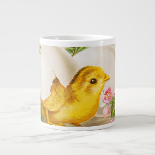 "An Easter Offering" Vintage VIctorian Card, 1884 Large Coffee Mug