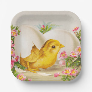 "An Easter Offering" Vintage VIctorian Card, 1884 Paper Plate