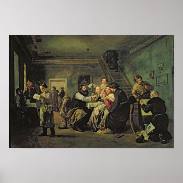 An Eating House, 1859 Poster (Front)