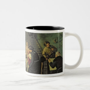 An Eating House, 1859 Two-Tone Coffee Mug