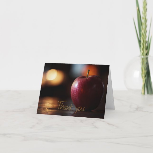 An Educator's Thank You Note Card (Front)