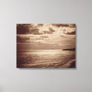 An Effect of the Sun, Normandy c.1857 (sepia photo Canvas Print