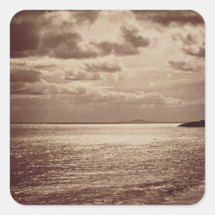 An Effect of the Sun, Normandy c.1857 (sepia photo Square Sticker