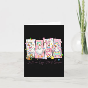 an Egg Cited Goose Funny for Kids Girl Women Card
