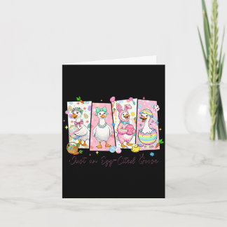 An egg cited goose funny for kids girl women card