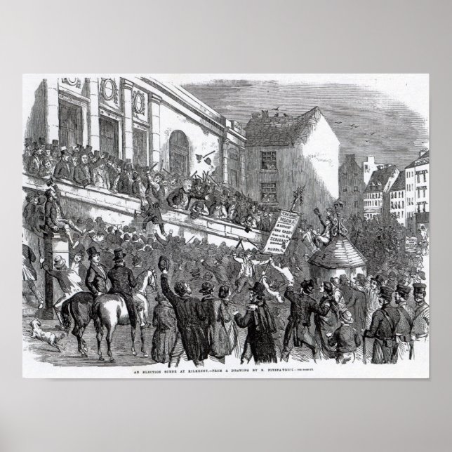 An Election Scene at Kilkenny Poster (Front)
