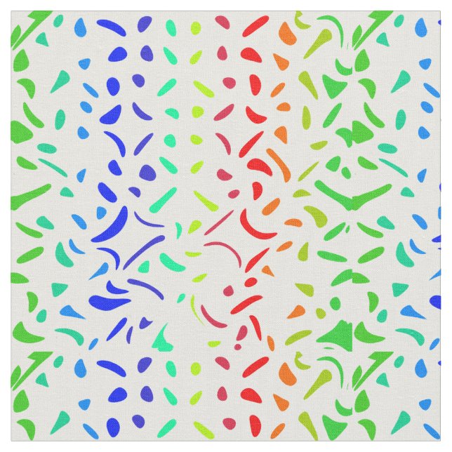 An elegant abstract multicolor fabric design  (Close Up)