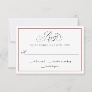 An Elegant Affair Wedding RSVP Card