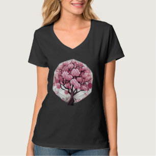 An Elegant and Beautiful Cherry Blossom Sphere Tre T-Shirt