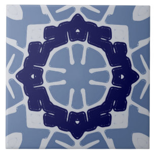 An elegant blue colour classic design ceramic tile