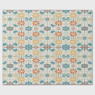 An elegant classic floral pattern design wrapping paper