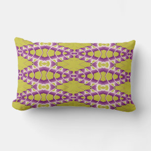 An elegant colourful fabric classic design lumbar cushion