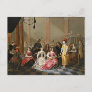 An Elegant Company at Music Before a Banquet Postcard