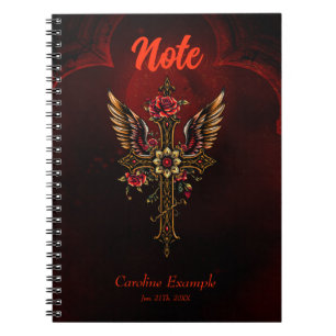 An elegant cross  notebook