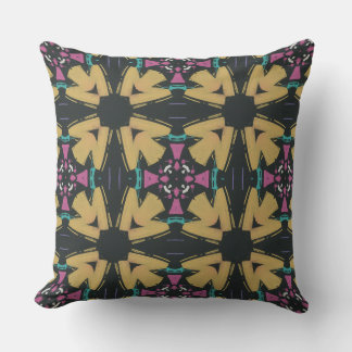 An elegant geometric fabric print pattern design t cushion
